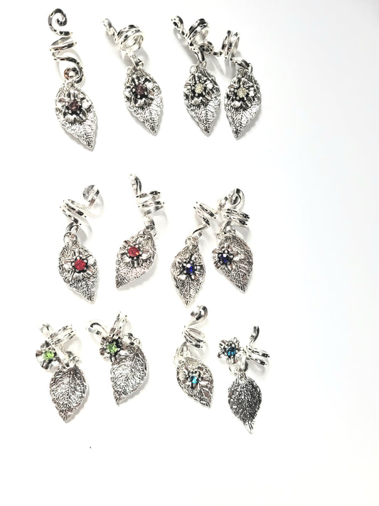 Feather Stone Hair Beads 12 Ct - Love Is In The Hair